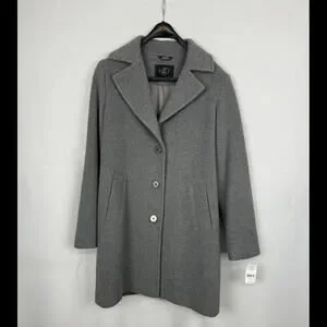 Jackets & Coats | Hiso Canada Wool Pea Coat Grey Size 4 Us S